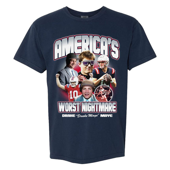 America's Worst Nightmare DM Tee-T-Shirts-Barstool Sports-Navy-S-Barstool Sports
