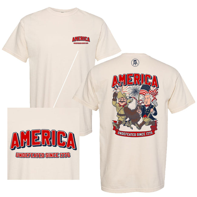 Undefeated Since 1776 Tee-T-Shirts-Barstool Sports-Ivory-S-Barstool Sports