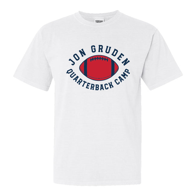 Gruden QB Camp Tee-T-Shirts-Coach Gruden-White-S-Barstool Sports