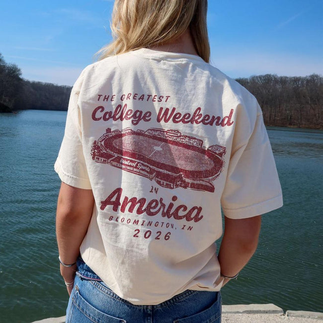 The Greatest College Weekend Pocket Tee-T-Shirts-Barstool U-Barstool Sports