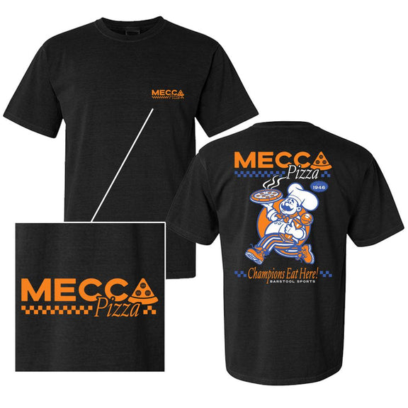 Mecca Pizza Tee-T-Shirts-Barstool Sports-Black-S-Barstool Sports