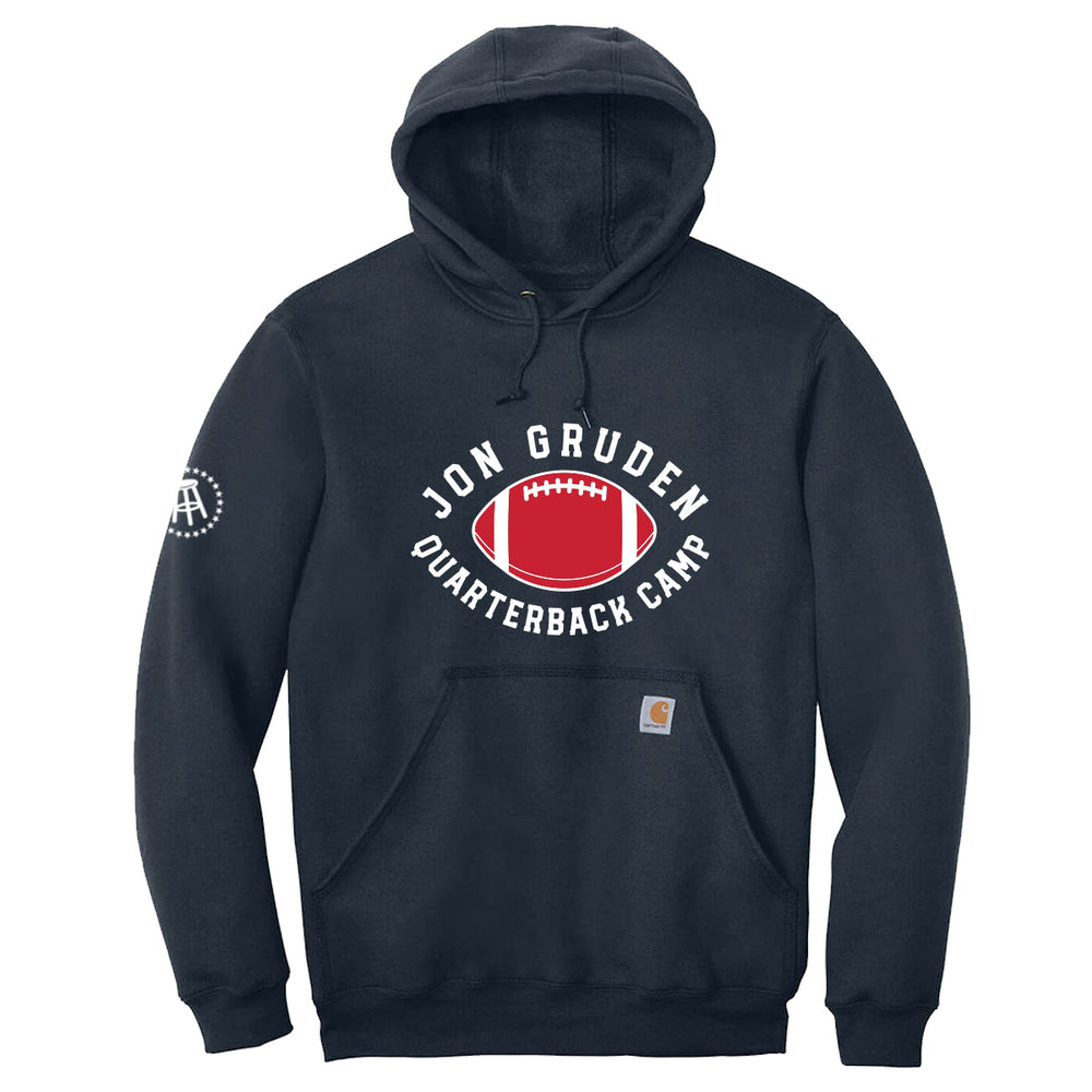 Gruden QB Camp Premium Hoodie-Hoodies & Sweatshirts-Coach Gruden-Navy-S-Barstool Sports