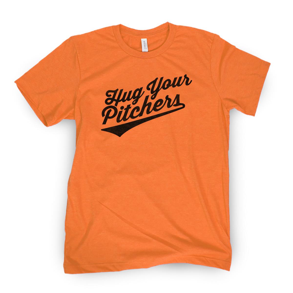 Hug Your Pitchers Tee-T-Shirts-Barstool U City-Orange-S-Barstool Sports