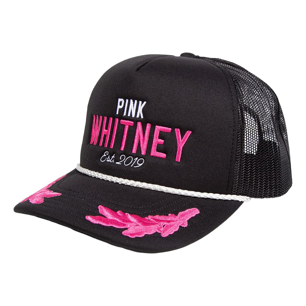 Pink Whitney Captain Trucker Hat-Hats-Pink Whitney-Black-One Size-Barstool Sports