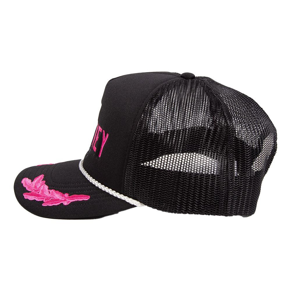 Pink Whitney Captain Trucker Hat-Hats-Pink Whitney-Black-One Size-Barstool Sports