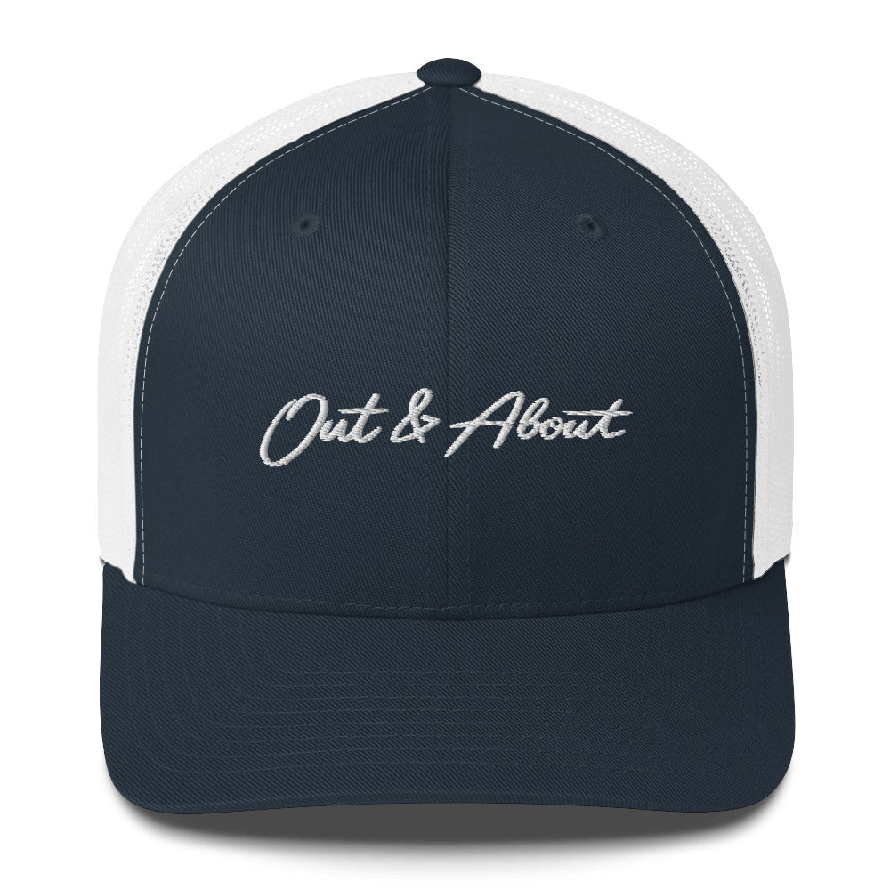Out & About Trucker Hat-Hats-Out & About-Navy-Barstool Sports