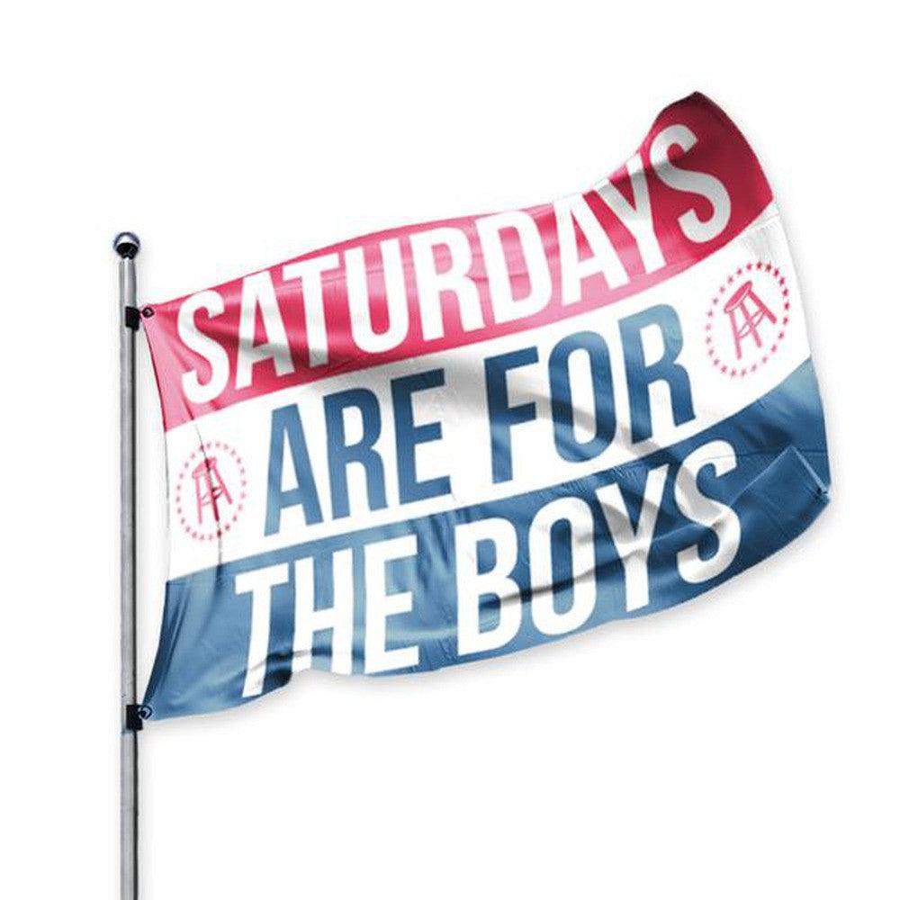 Saturdays Are For The Boys Flag-Flags-Barstool Sports-Barstool Sports