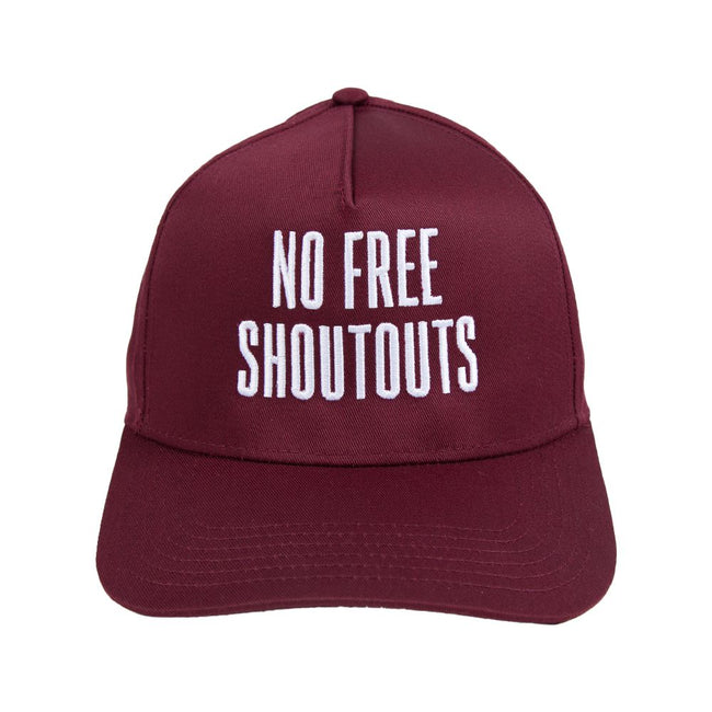 No Free Shoutouts Snapback Hat-Hats-Bussin With The Boys-Maroon-One Size-Barstool Sports