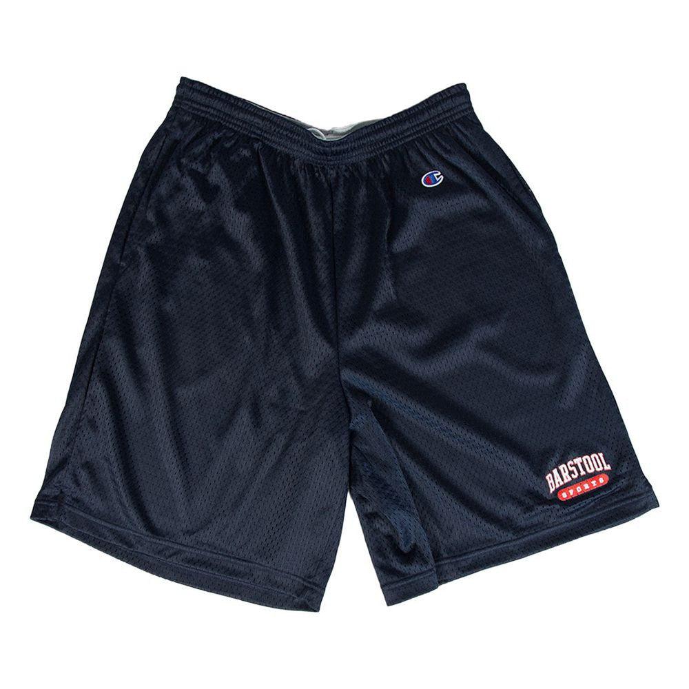Barstool Sports Champion Mesh Shorts II-Shorts-Barstool Sports-Navy-S-Barstool Sports