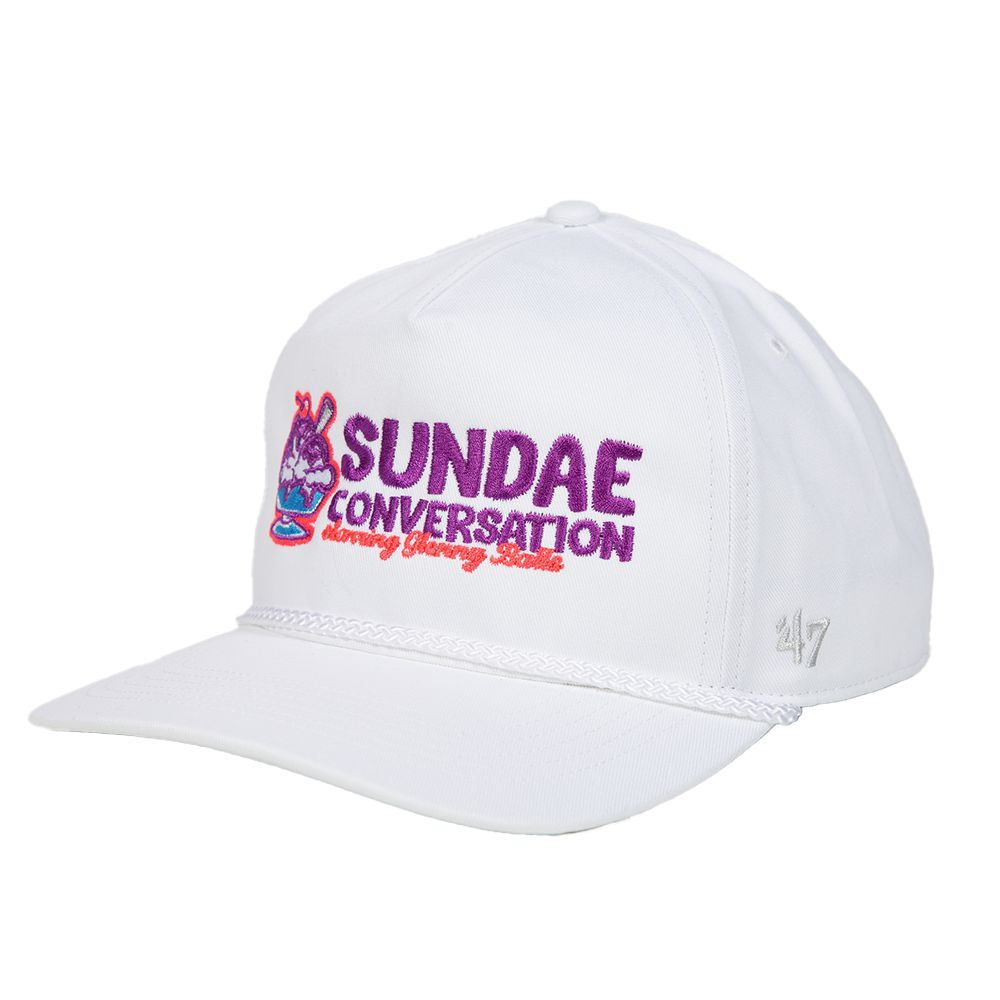 Sundae Conversation x '47 HITCH Snapback Hat-Hats-Sundae Conversation-White-One Size-Barstool Sports