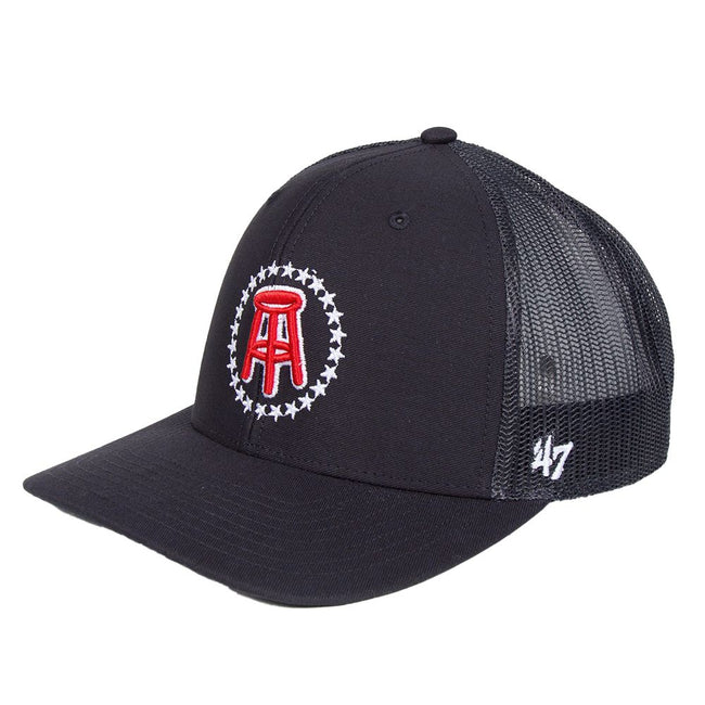 '47 x Barstool Logo Trucker Hat-Hats-Barstool Sports-Navy-One Size-Barstool Sports