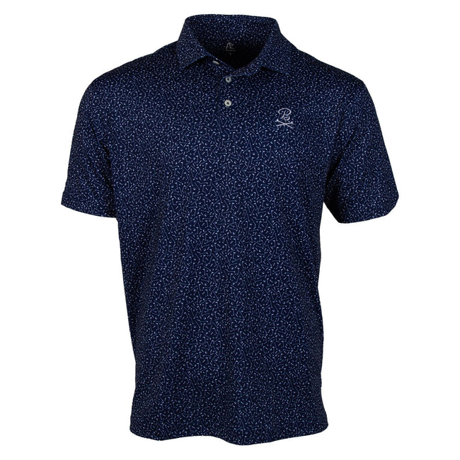 Rhoback x Barstool Golf The Mulligan Performance Polo (Navy)-Polos-Fore Play-Barstool Sports