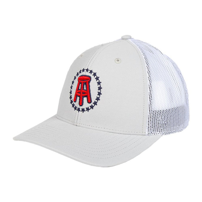 '47 x Barstool Logo Trucker Hat-Hats-Barstool Sports-Grey-One Size-Barstool Sports