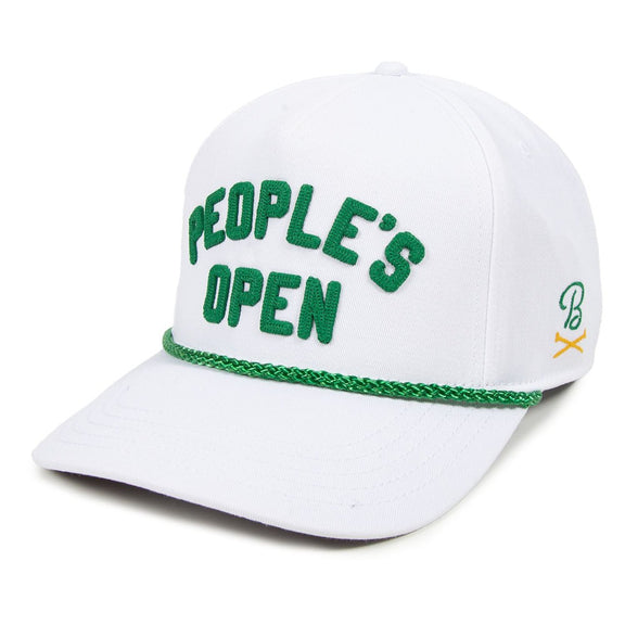 Barstool Golf x WM Phoenix Open People's Open Chainstitch Snapback Hat-Hats-Fore Play-White-One Size-Barstool Sports