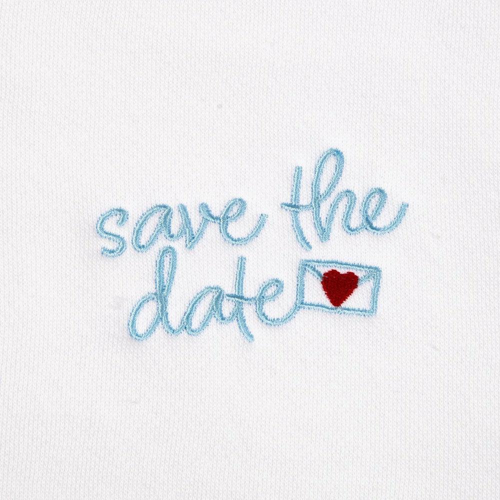 Save The Date Zip Hoodie-Hoodies & Sweatshirts-Chicks in the Office-Barstool Sports