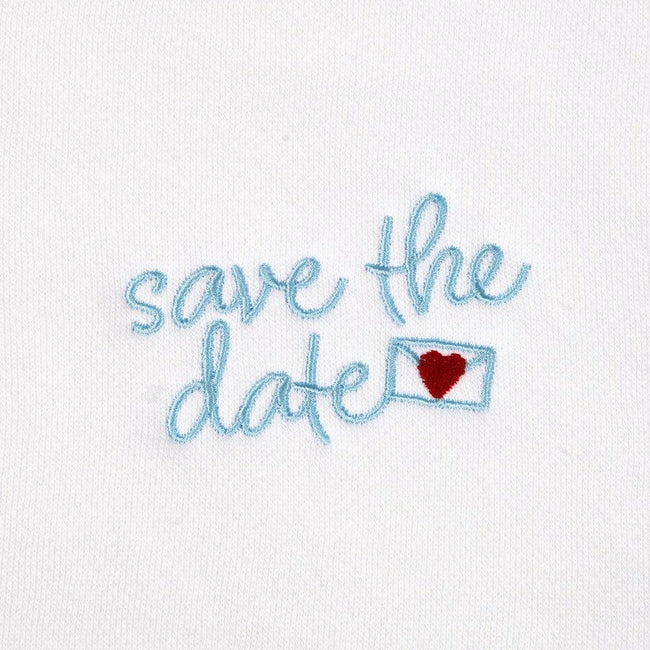 Save The Date Zip Hoodie-Hoodies & Sweatshirts-Chicks in the Office-Barstool Sports