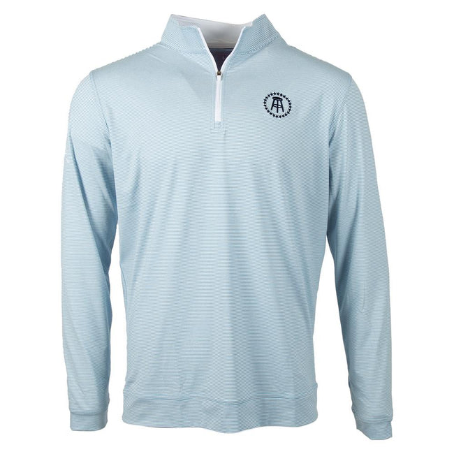 Rhoback x Barstool Sports The Riva Heather Stripe Performance Quarter Zip-Pullovers-Barstool Sports-Barstool Sports