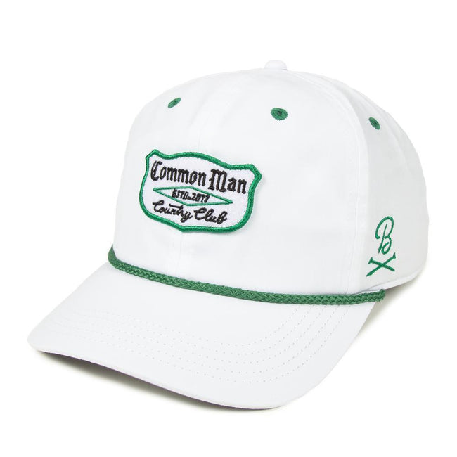 Common Man Country Club Patch Rope Hat-Hats-Fore Play-White-One Size-Barstool Sports