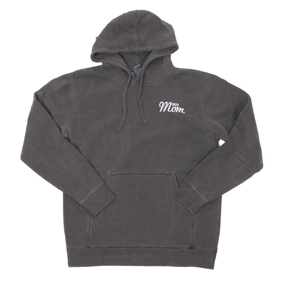 Boy Mom Embroidered Pigment Dyed Hoodie-Hoodies & Sweatshirts-Barstool Sports-Barstool Sports
