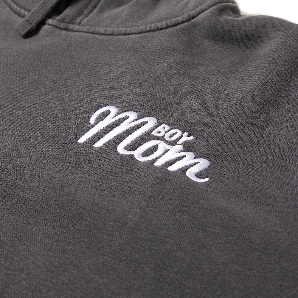 Boy Mom Embroidered Pigment Dyed Hoodie-Hoodies & Sweatshirts-Barstool Sports-Barstool Sports
