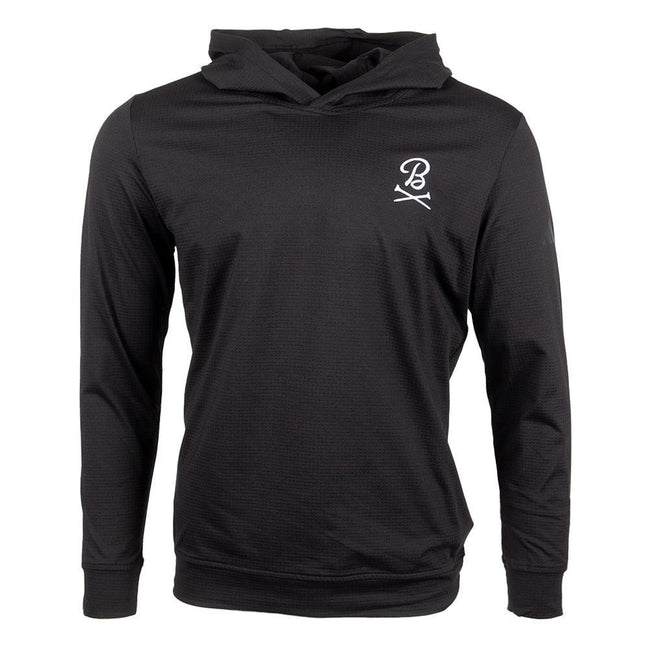 Barstool Golf x Adidas Ultimate365 Elevated Pullover Hoodie-Hoodies & Sweatshirts-Fore Play-Black-S-Barstool Sports