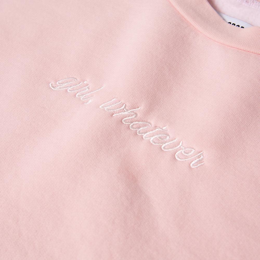 Girl Whatever Embroidered Cropped Crewneck-Crewnecks-It Girl-Barstool Sports