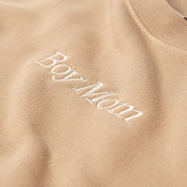 Boy Mom Embroidered Pigment Dyed Crewneck-Crewnecks-Barstool Sports-Barstool Sports