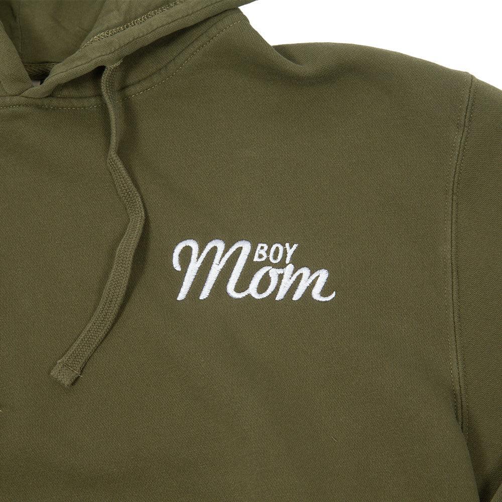 Boy Mom Embroidered Pigment Dyed Hoodie-Hoodies & Sweatshirts-Barstool Sports-Barstool Sports