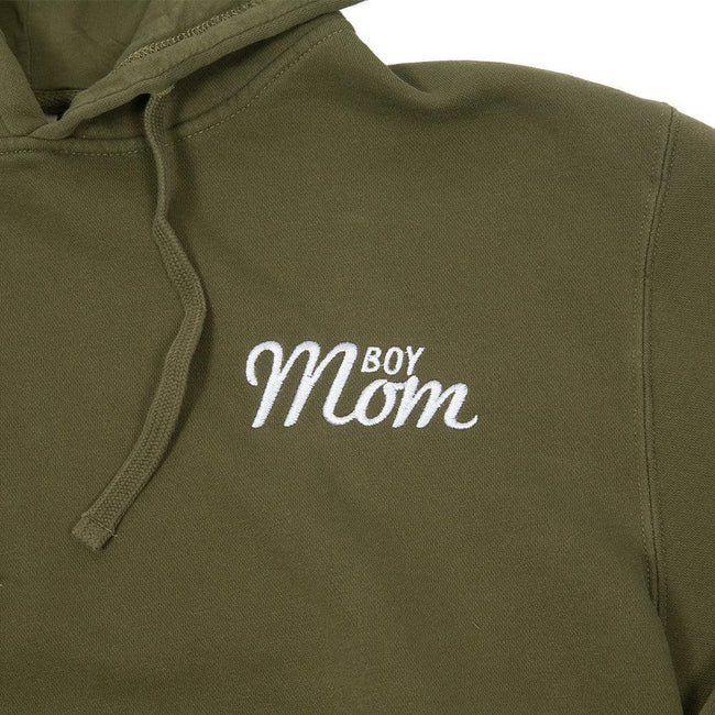 Boy Mom Embroidered Pigment Dyed Hoodie-Hoodies & Sweatshirts-Barstool Sports-Barstool Sports
