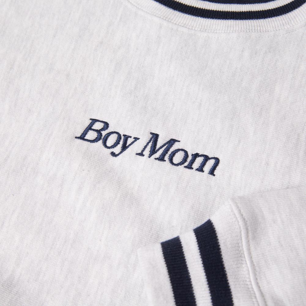 Boy Mom Champion Ribbed Crewneck-Crewnecks-Barstool Sports-Barstool Sports