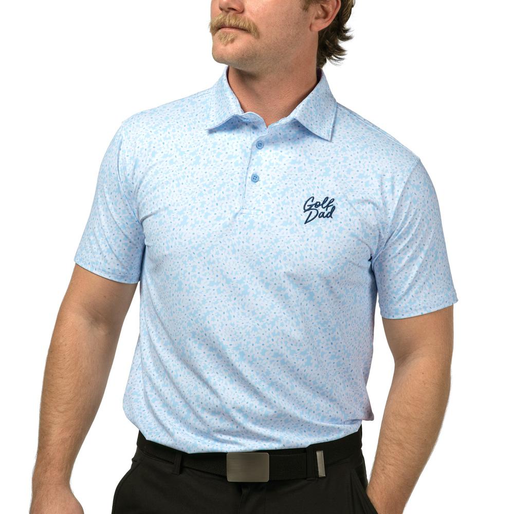 Golf Dad Printed Polo-Polos-Fore Play-Barstool Sports