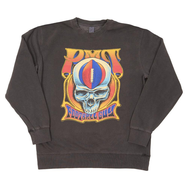 Pardon My Take Football Skull Crewneck-Crewnecks-Pardon My Take-Barstool Sports
