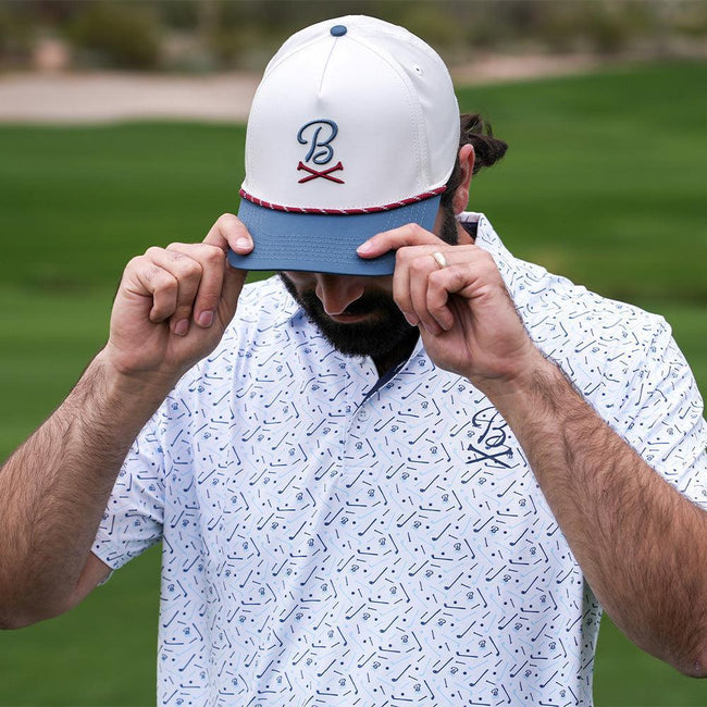 Barstool Golf Logo Performance Rope Hat-Hats-Fore Play-Barstool Sports
