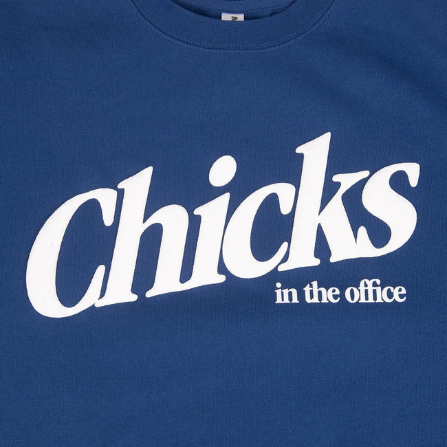 Chicks In The Office Puff Print Crewneck-Crewnecks-Chicks in the Office-Barstool Sports