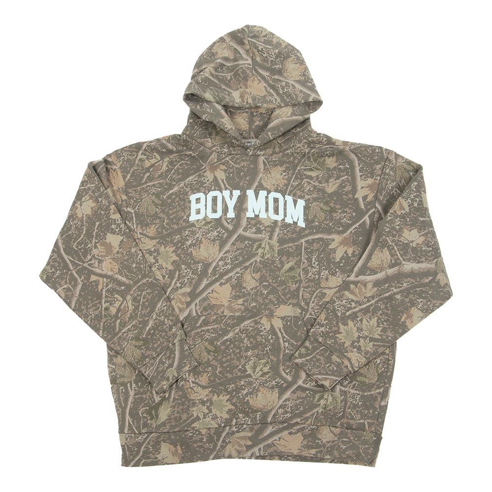 Boy Mom Camo Puff Print Hoodie-Hoodies & Sweatshirts-Barstool Sports-Barstool Sports