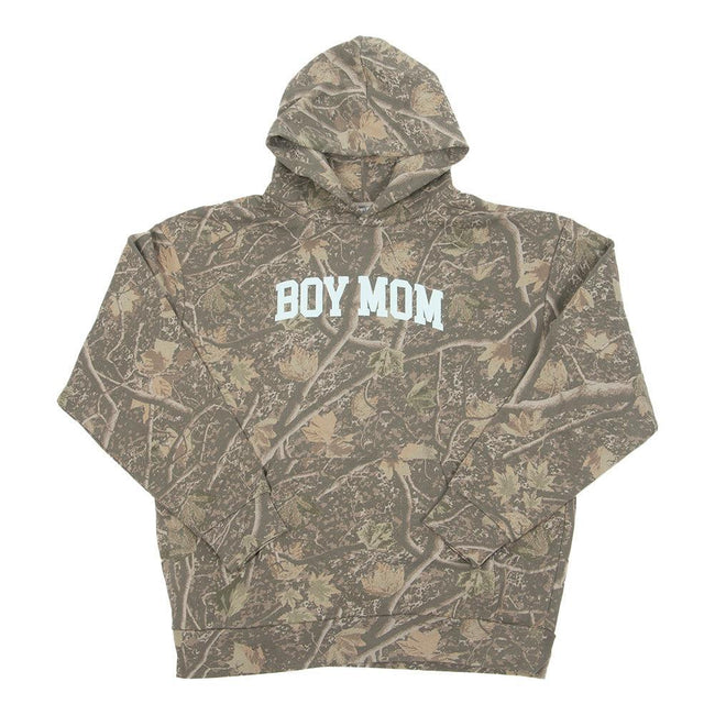 Boy Mom Camo Puff Print Hoodie-Hoodies & Sweatshirts-Barstool Sports-Barstool Sports