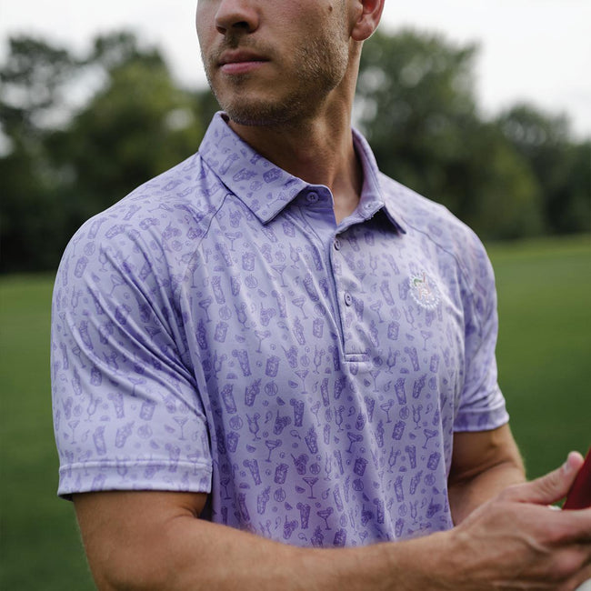 UNRL x Transfusion Classic Printed Polo-Polos-Fore Play-Barstool Sports