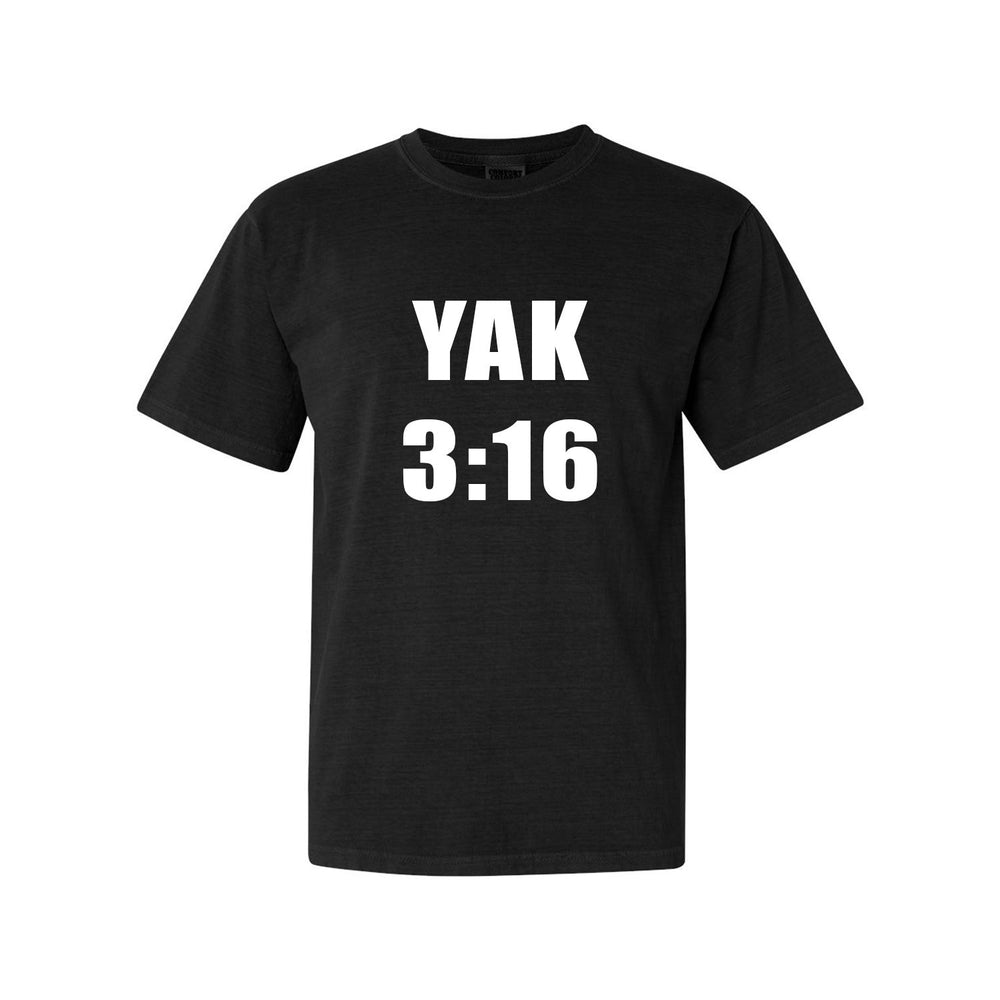 YAK 3:16 Tee-T-Shirts-The Yak-Black-S-Barstool Sports