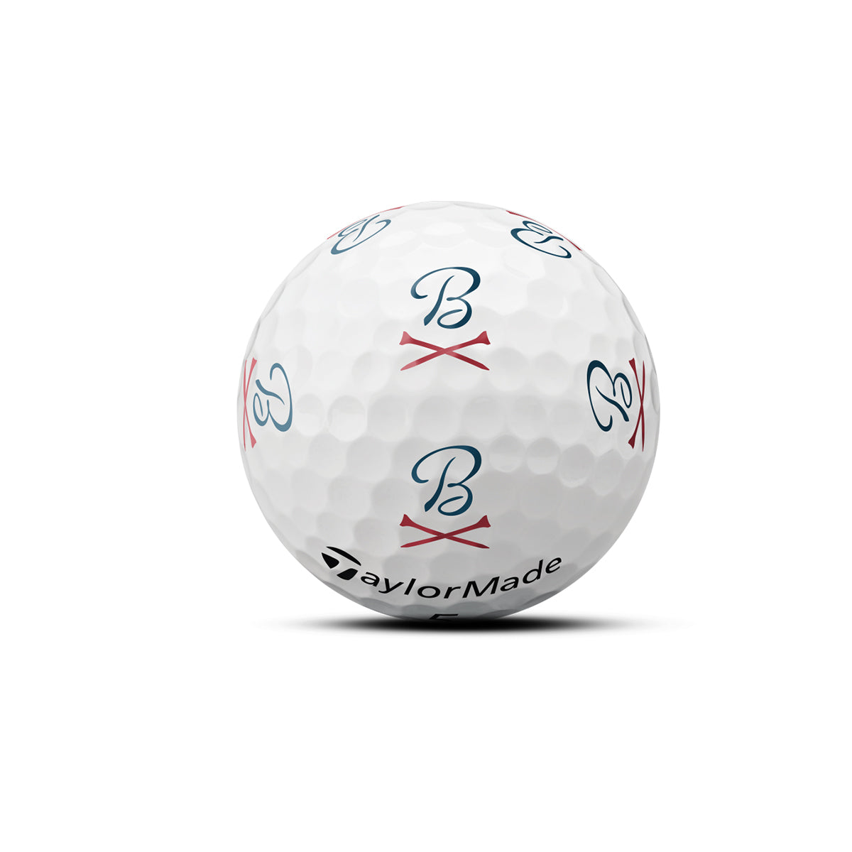 TaylorMade x Barstool Golf Crossed Tee Golf Balls II (1 Dozen)-Golf Balls-Fore Play-White-One Size-Barstool Sports