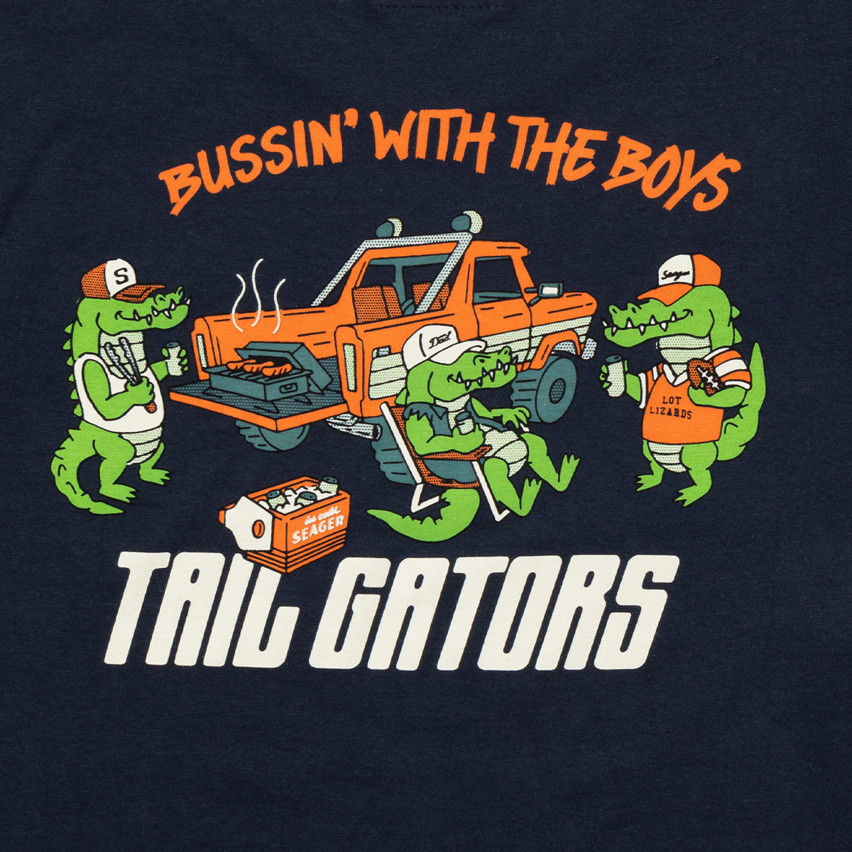 Seager x Bussin With The Boys Tailgators Tee-T-Shirts-Bussin With The Boys-Barstool Sports