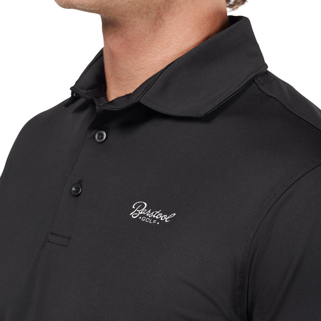 Barstool Golf Script Solid Polo-Polos-Fore Play-Barstool Sports