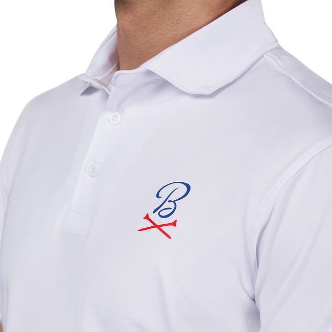 Barstool Golf Crossed Tees Solid Polo-Polos-Fore Play-Barstool Sports