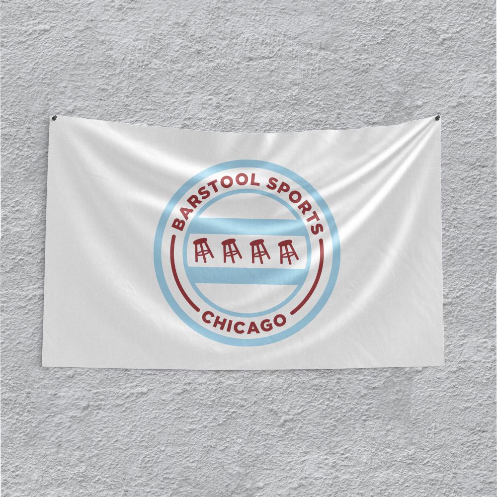 Barstool Chicago II Flag-Flags-Barstool Chicago-One Size-Barstool Sports