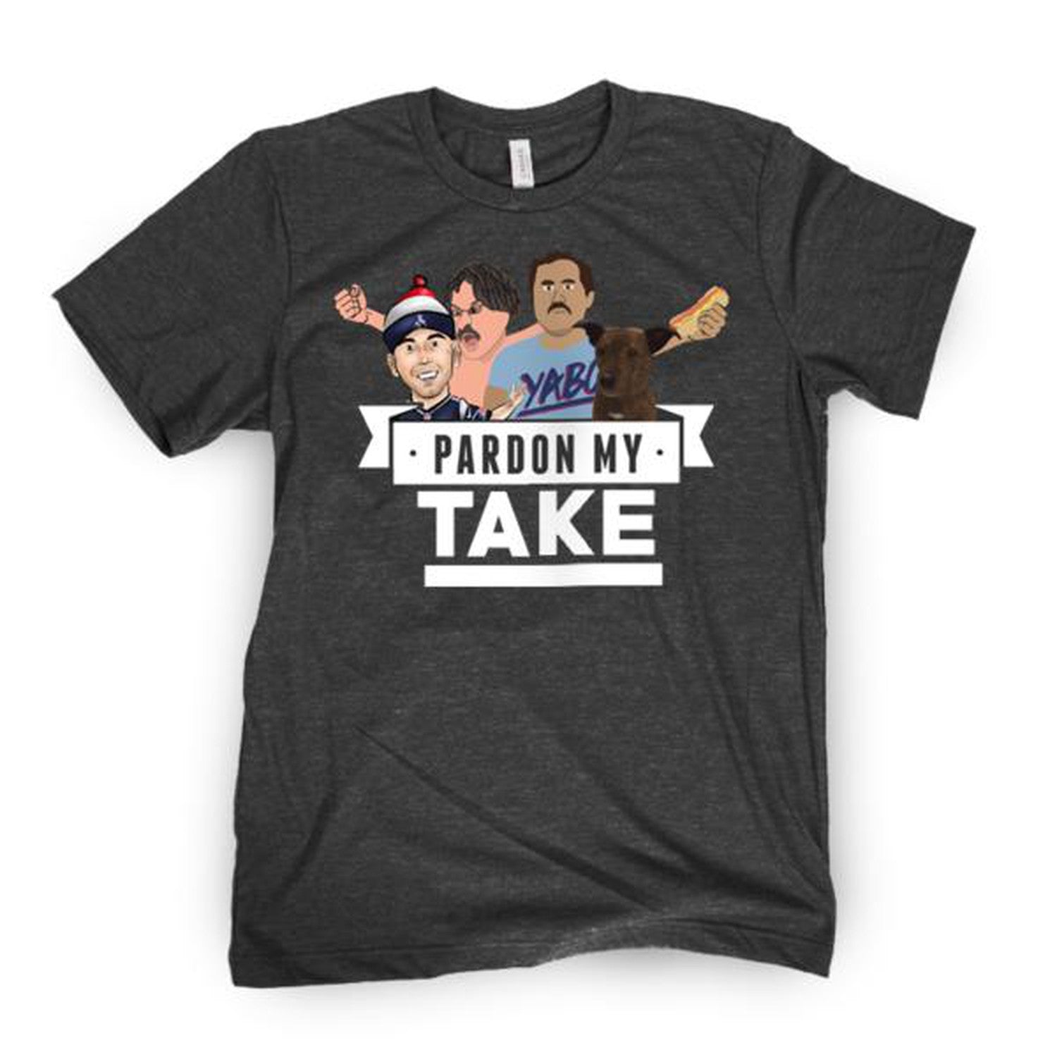 Pardon My Take Tee-T-Shirts-Pardon My Take-Grey-S-Barstool Sports
