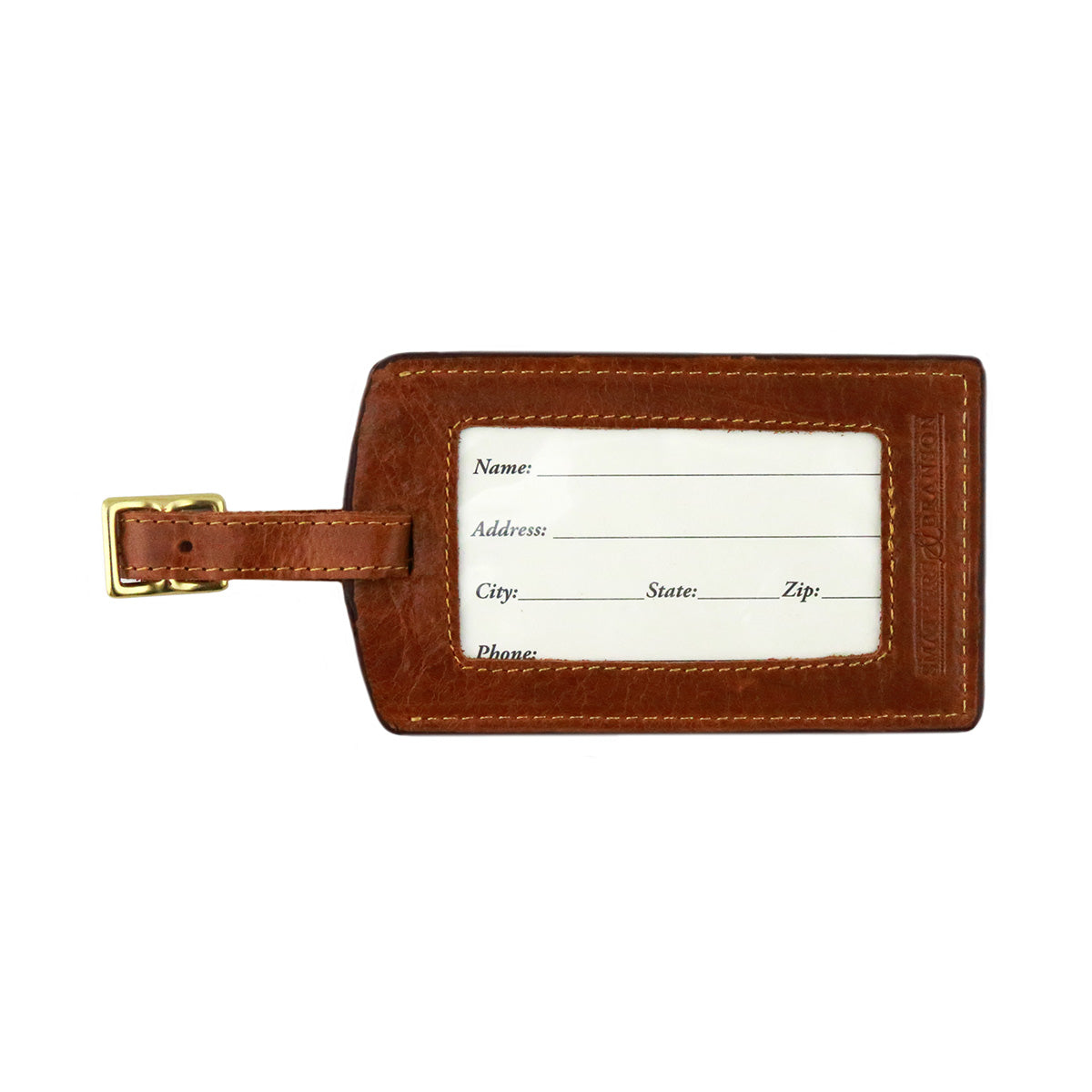 Smathers & Branson x Barstool Golf Crossed Tees Luggage Tag-Golf Accessories-Fore Play-Navy-One Size-Barstool Sports