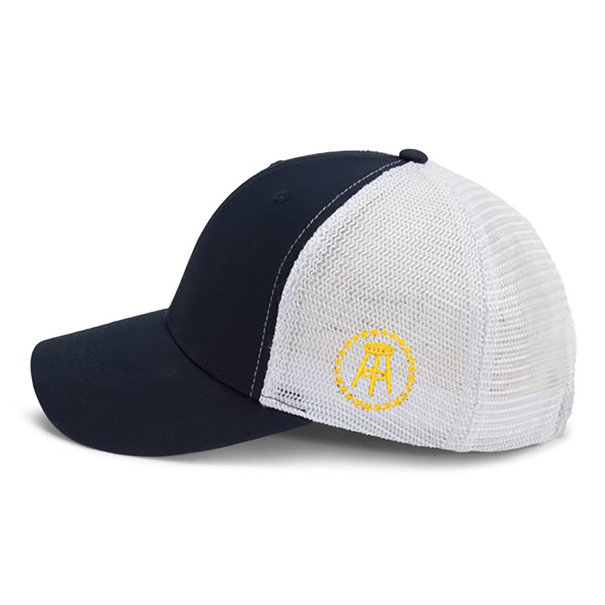 The Boys Performance Mesh Trucker Hat-Hats-Bussin With The Boys-One Size-Navy-Barstool Sports