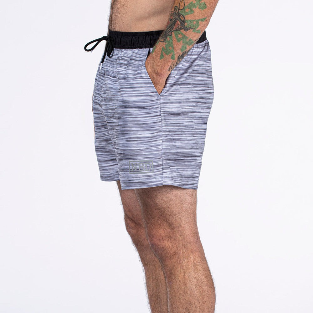 NBD Grey Swim Trunks Spittin Chiclets Swimwear, Clothing & Merch