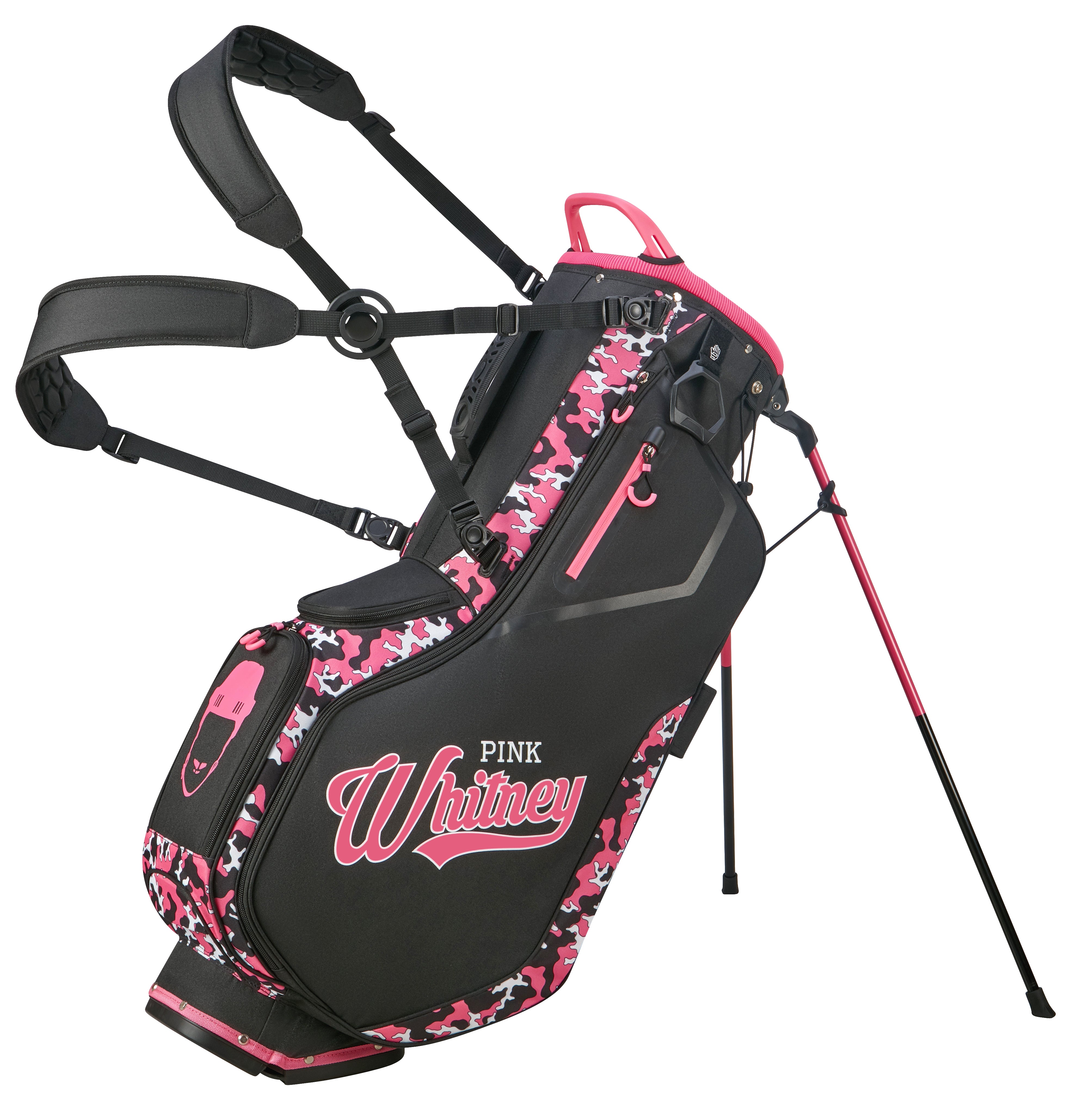 Pink Whitney Stand Bag-Golf Bags-Pink Whitney-Black-One Size-Barstool Sports