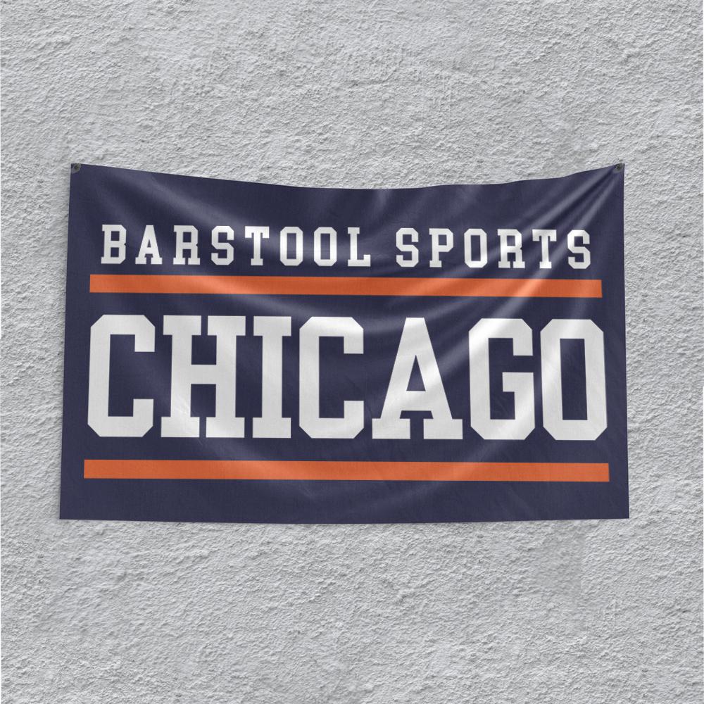 Barstool Chicago Flag-Flags-Barstool Chicago-One Size-Barstool Sports