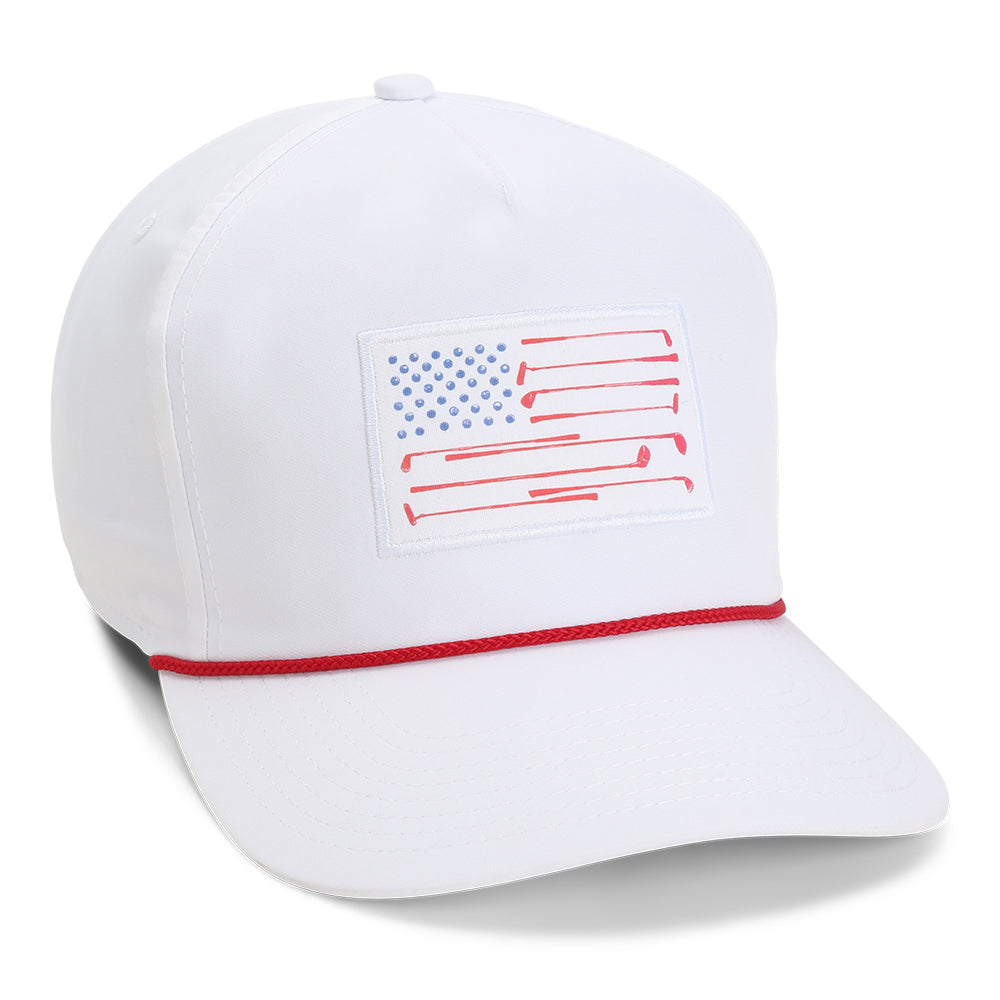Barstool Golf x Imperial Flag Patch Hat-Hats-Fore Play-White-One Size-Barstool Sports